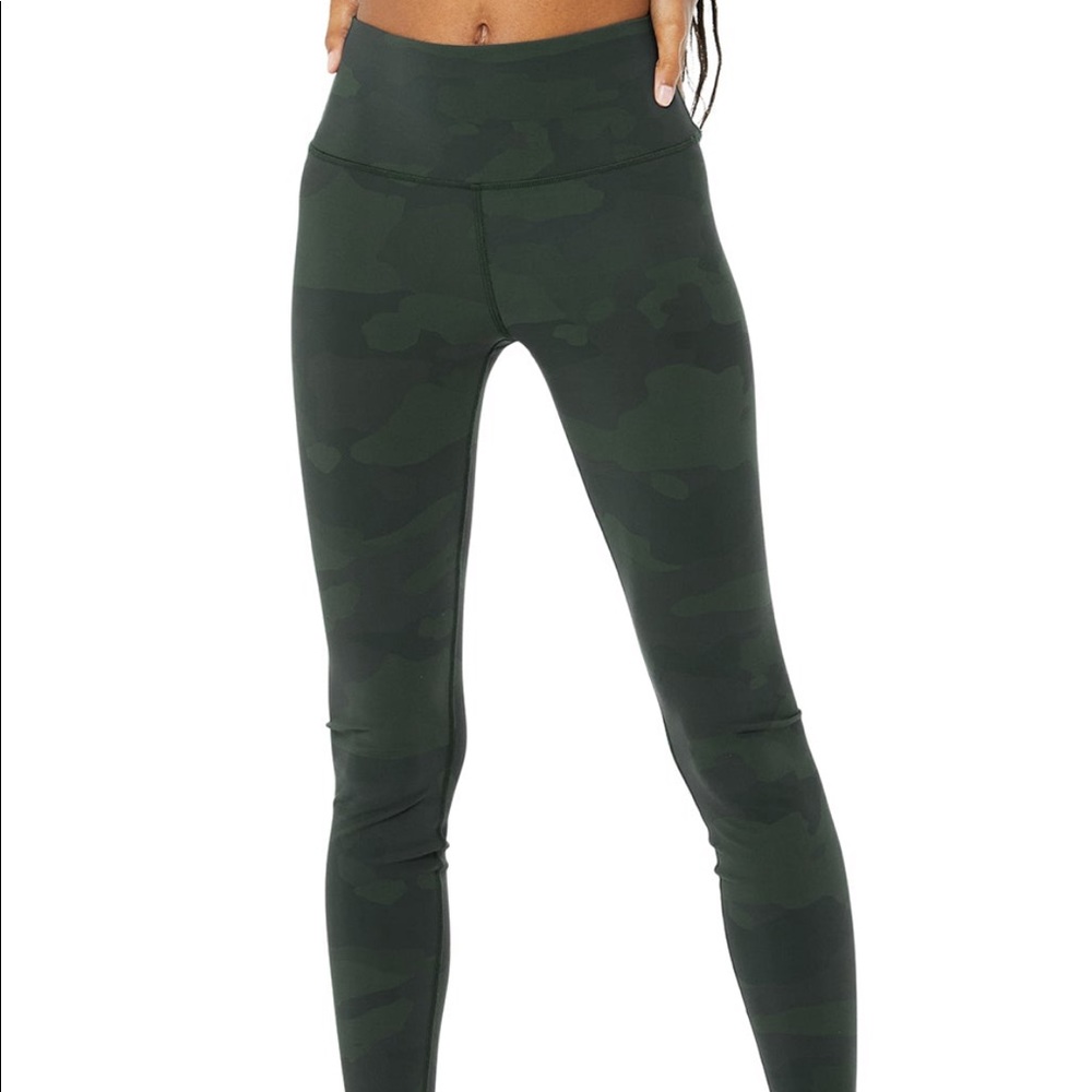 Alo Hight Waist Camo Vapor Leggings